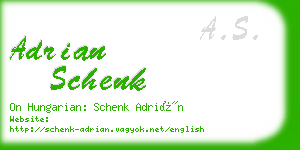 adrian schenk business card